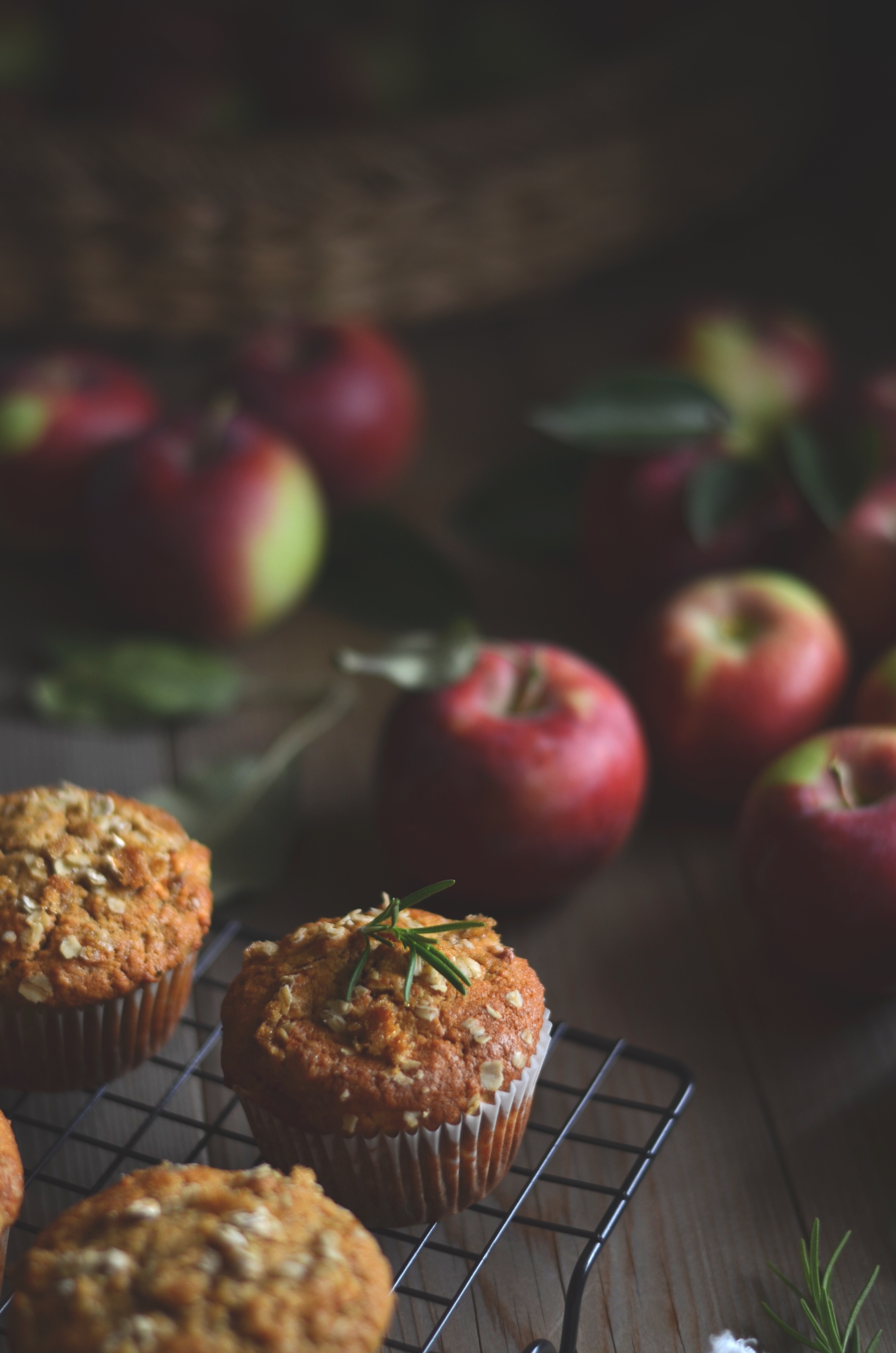 easy rosemary apple muffins | conifères & feuillus