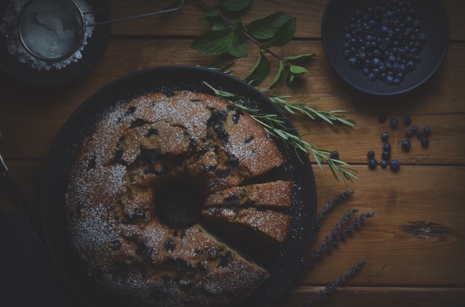 blueberry lemon cake with cinnamon | conifères & feuillus