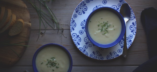 vichyssoise or leak soup | conifères et feuillus food blog