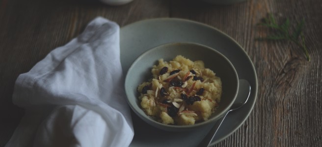 warm semolina pudding for breakfast | conifères et feuillus food blog