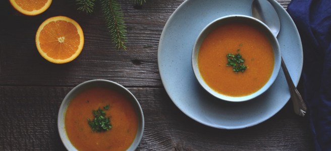 split pigeon pea and orange soup | conifères & feuillus