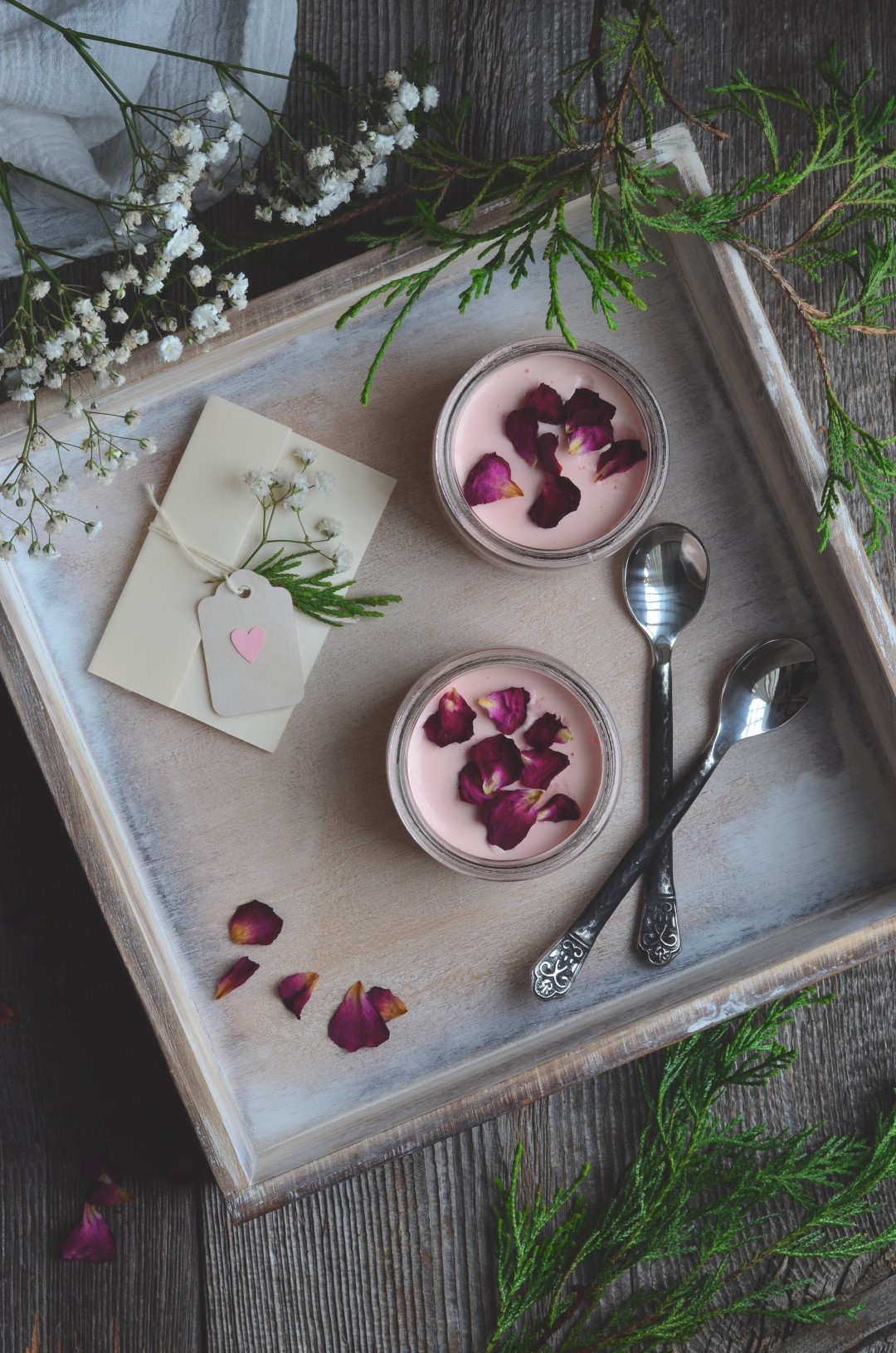 rosewater lemon and blood orange posset | conifères & feuillus