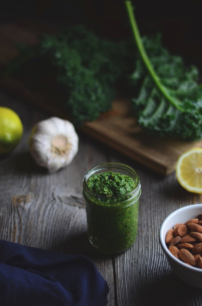 kale & almond pesto | conifères & feuillus