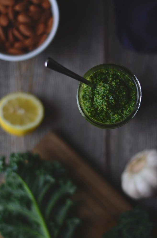 kale & almond pesto | conifères & feuillus