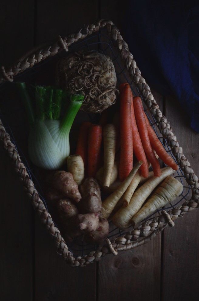 root vegetable soup | conifères & feuillus