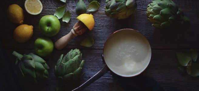 artichoke and apple soup | conifères & feuillus