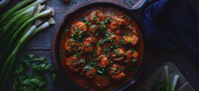spicy indian shrimp curry | conifères & feuillus