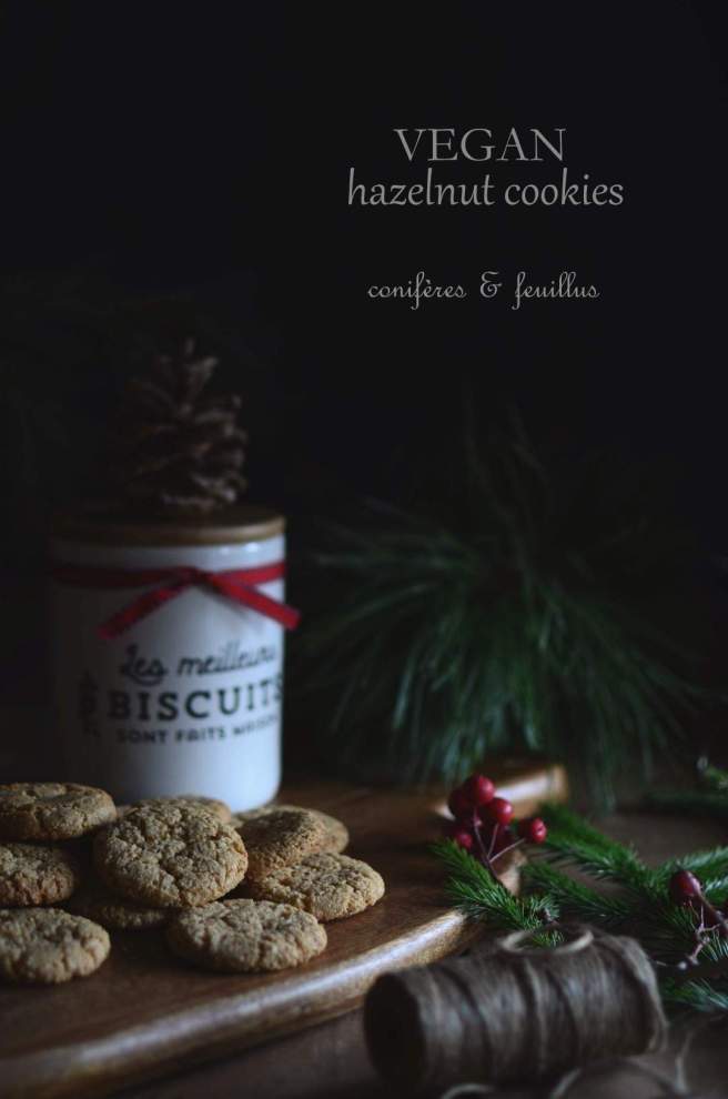 vegan hazelnut cookies | conifères & feuillus