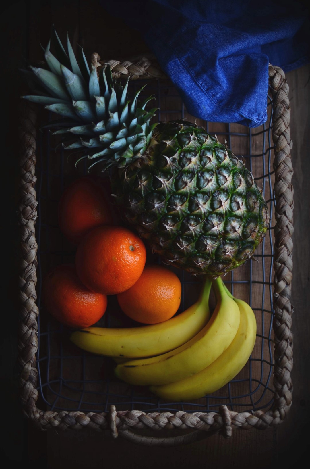 tropical fruit lassi orange pineapple banana