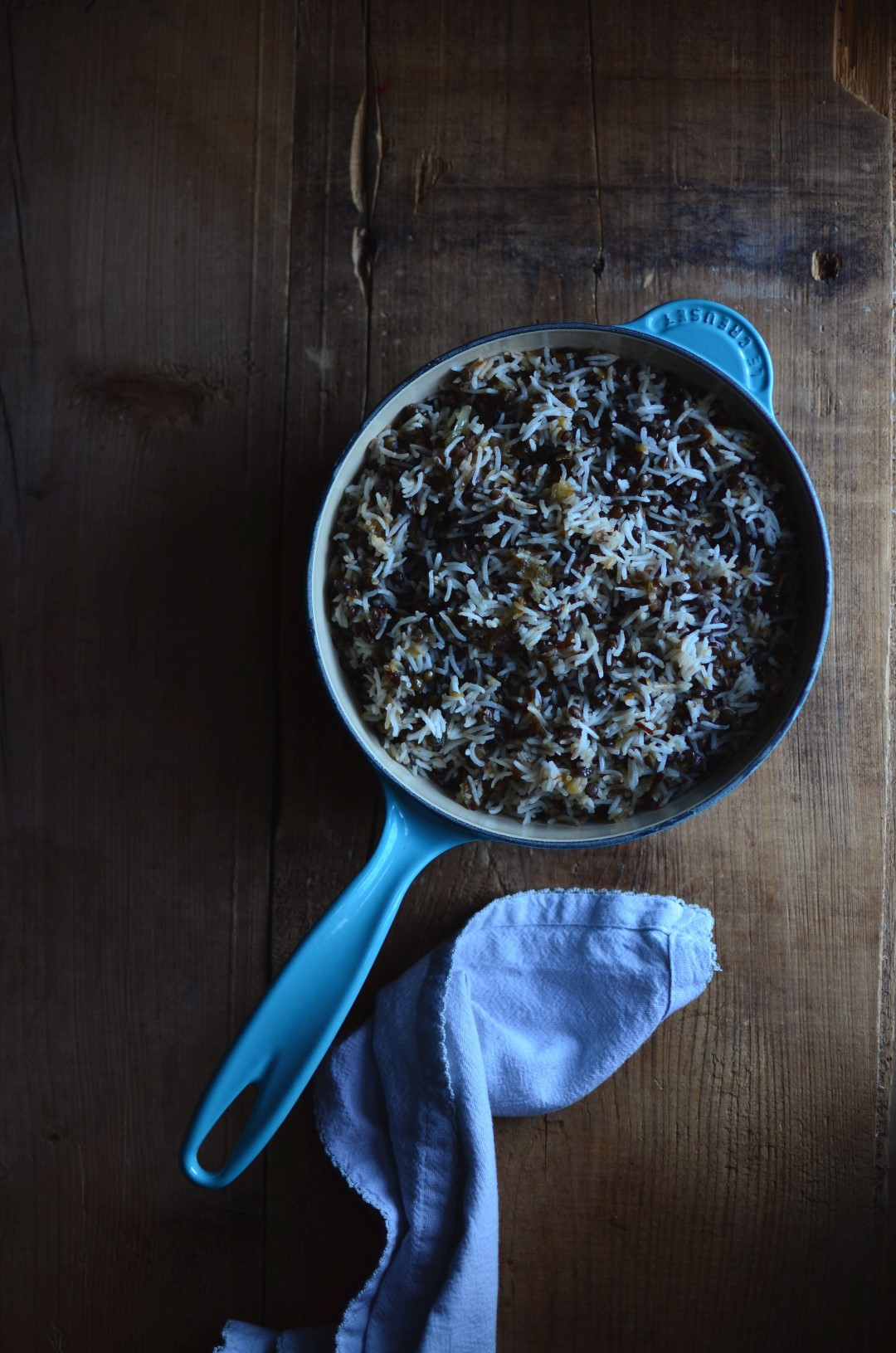 mujadara with du puy lentils | conifères & feuillus